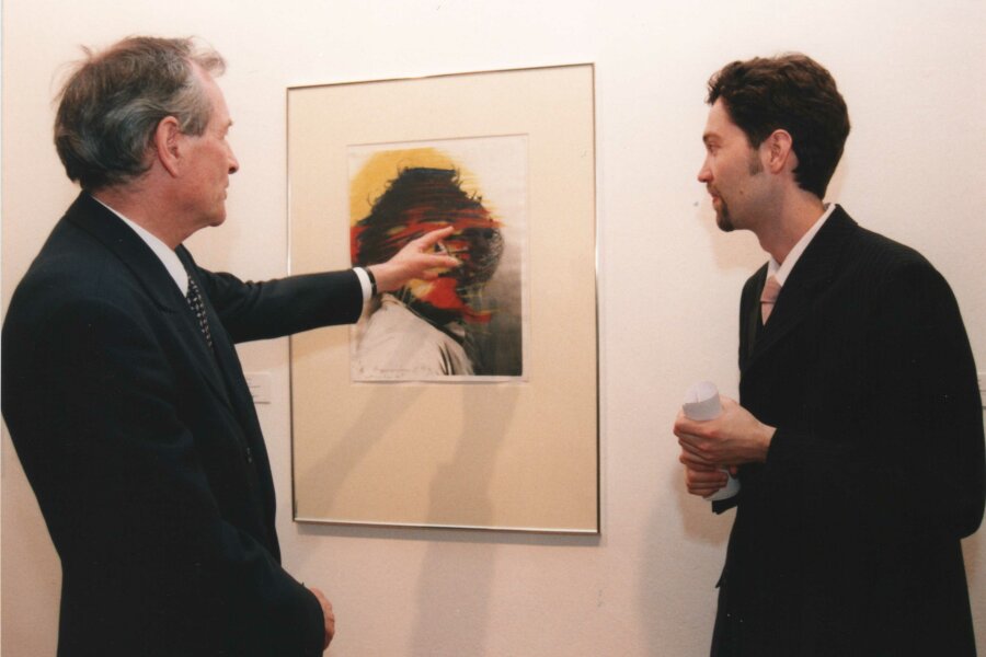 zleva Egon Kapellari, Bernard A. Böhler